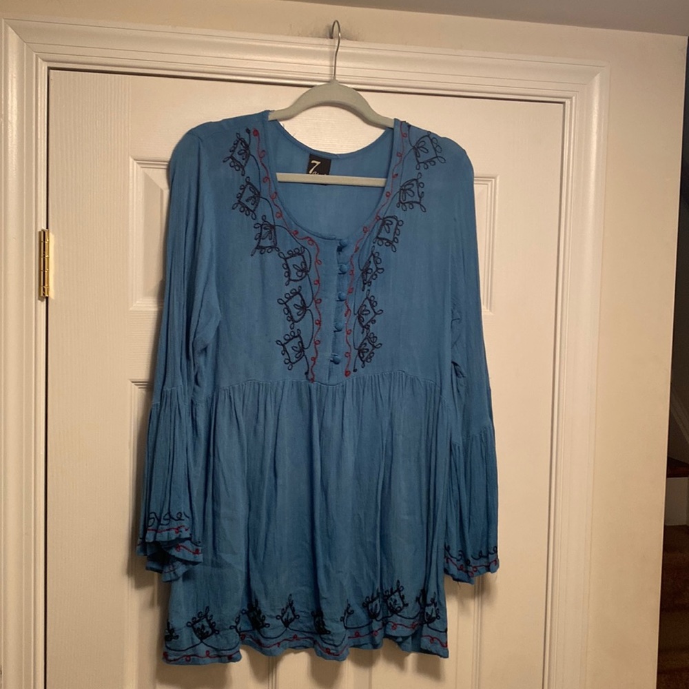 NWOT 7 Islands Bohemian Top…size XL